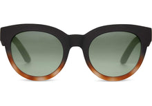 Load image into Gallery viewer, TRAVELER Florentin Matte Black Honey Tortoise | Green Lens
