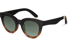 Load image into Gallery viewer, TRAVELER Florentin Matte Black Honey Tortoise | Green Lens